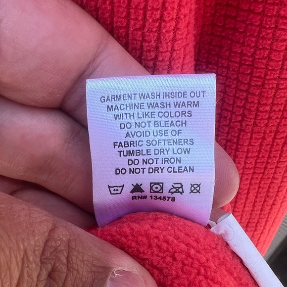 Vineyard Vines Fleece Pullover Adult Size Medium  Blue Red USA - Picture 6 of 8